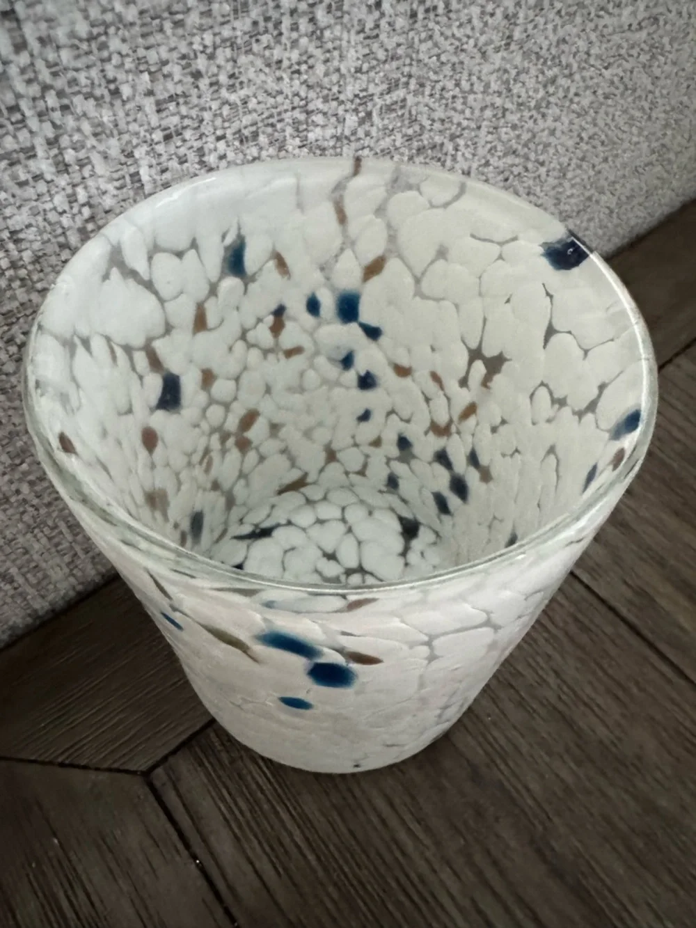 West elm Mexican glass votive candle holder